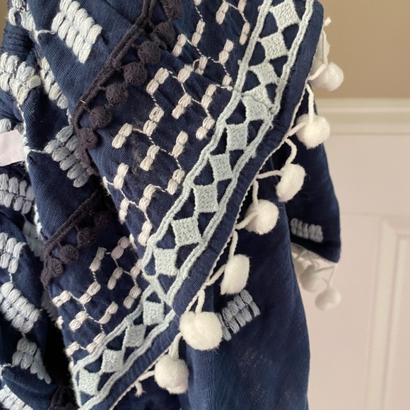 NWT By Anthropologie Pom-Tassel One-Shoulder Top Large - Picture 9 of 9